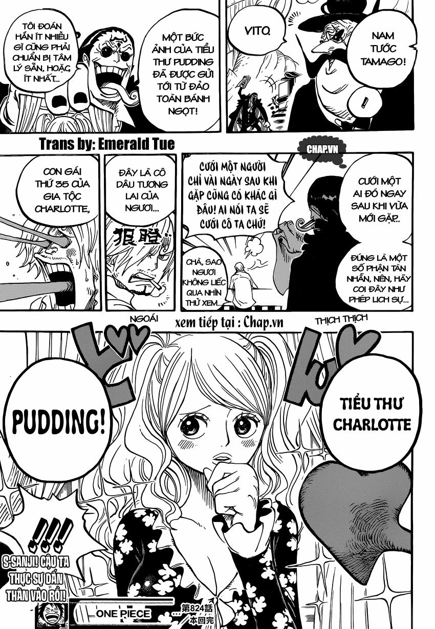 One Piece 824 trang 15