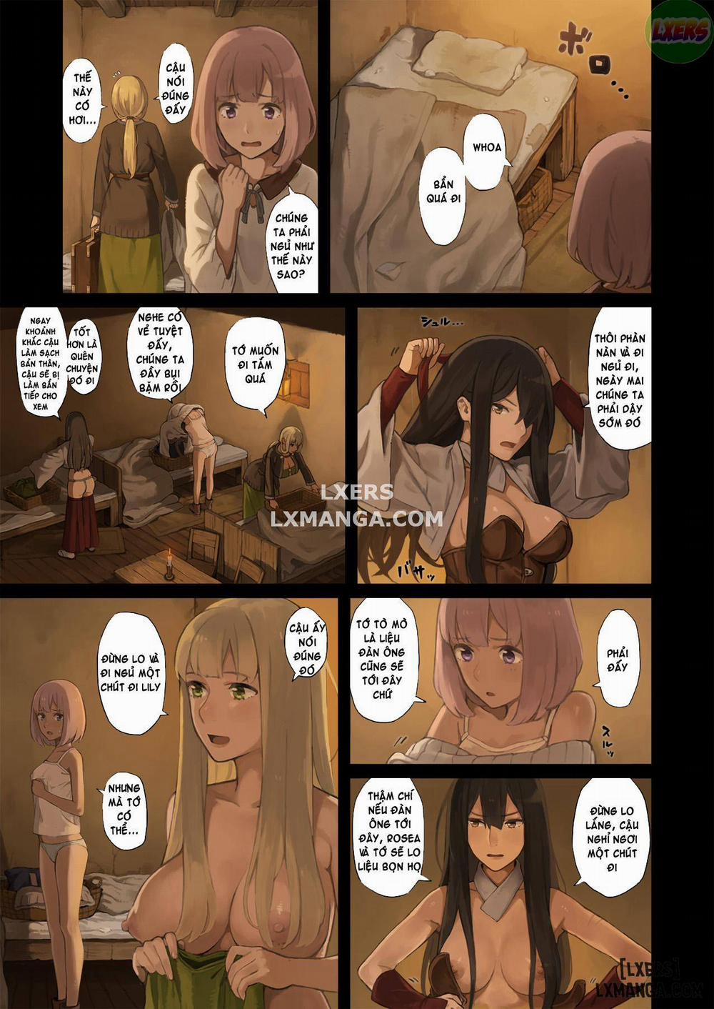 Onna Boukensha-tachi ga Sabaku no Oasis ni Tachiyoru to 1 trang 21