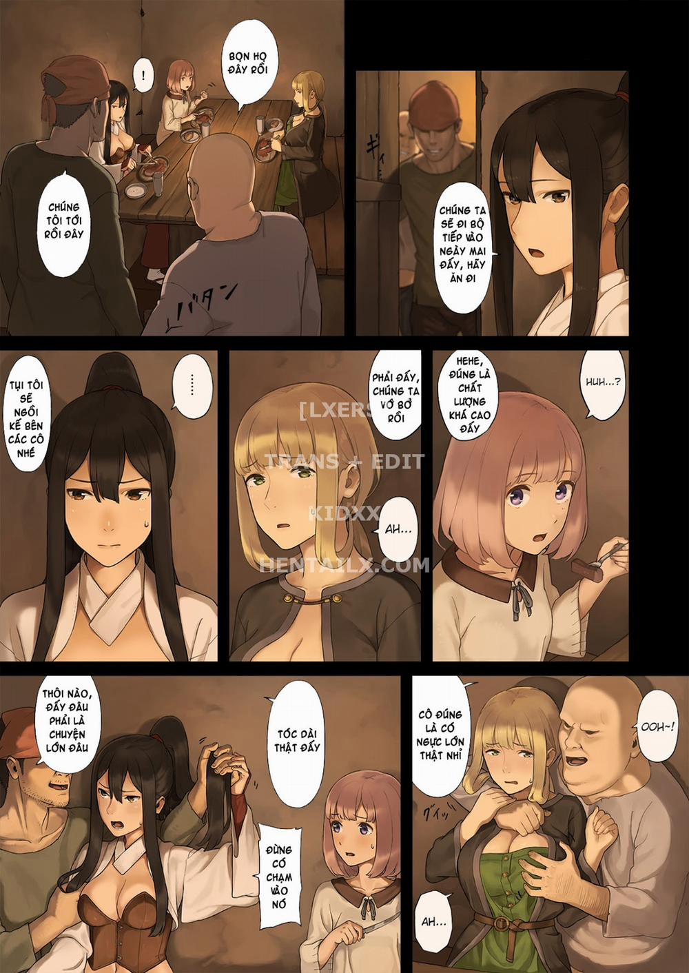 Onna Boukensha-tachi ga Sabaku no Oasis ni Tachiyoru to Oneshot [Full Color] trang 9