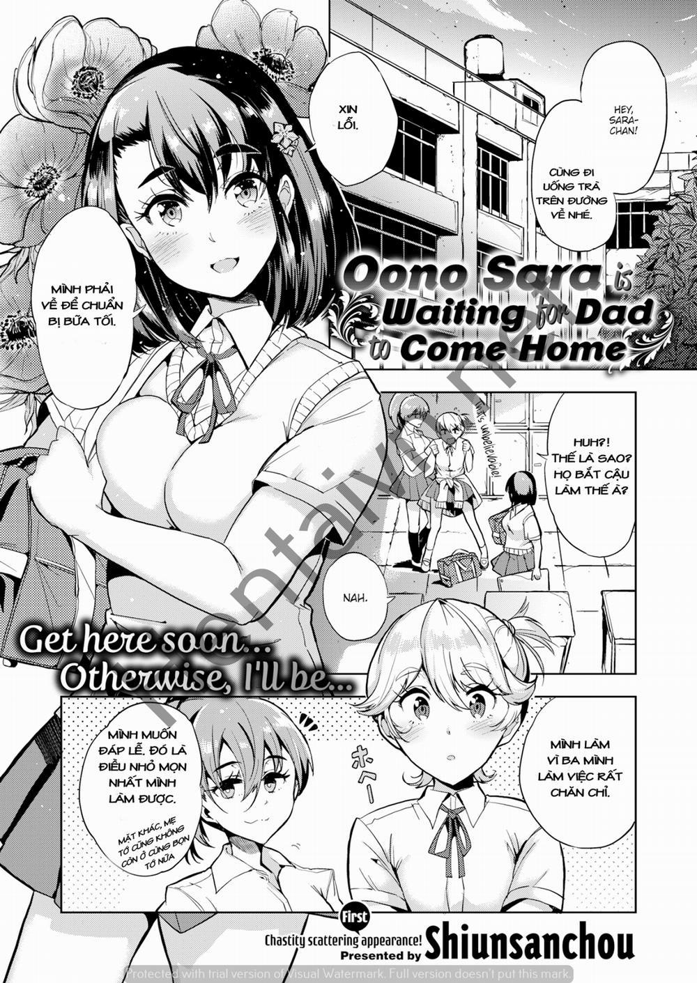 Oono Sara Is Waiting for Dad to Come Home Oneshot trang 1