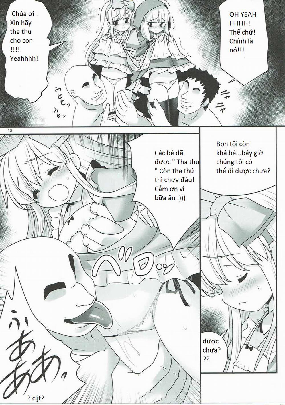 Osoware Nureru Ehon no Shoujo (Cuộc đời sa ngã của Alice và cô bé Khăn Đỏ ) Oneshot trang 12