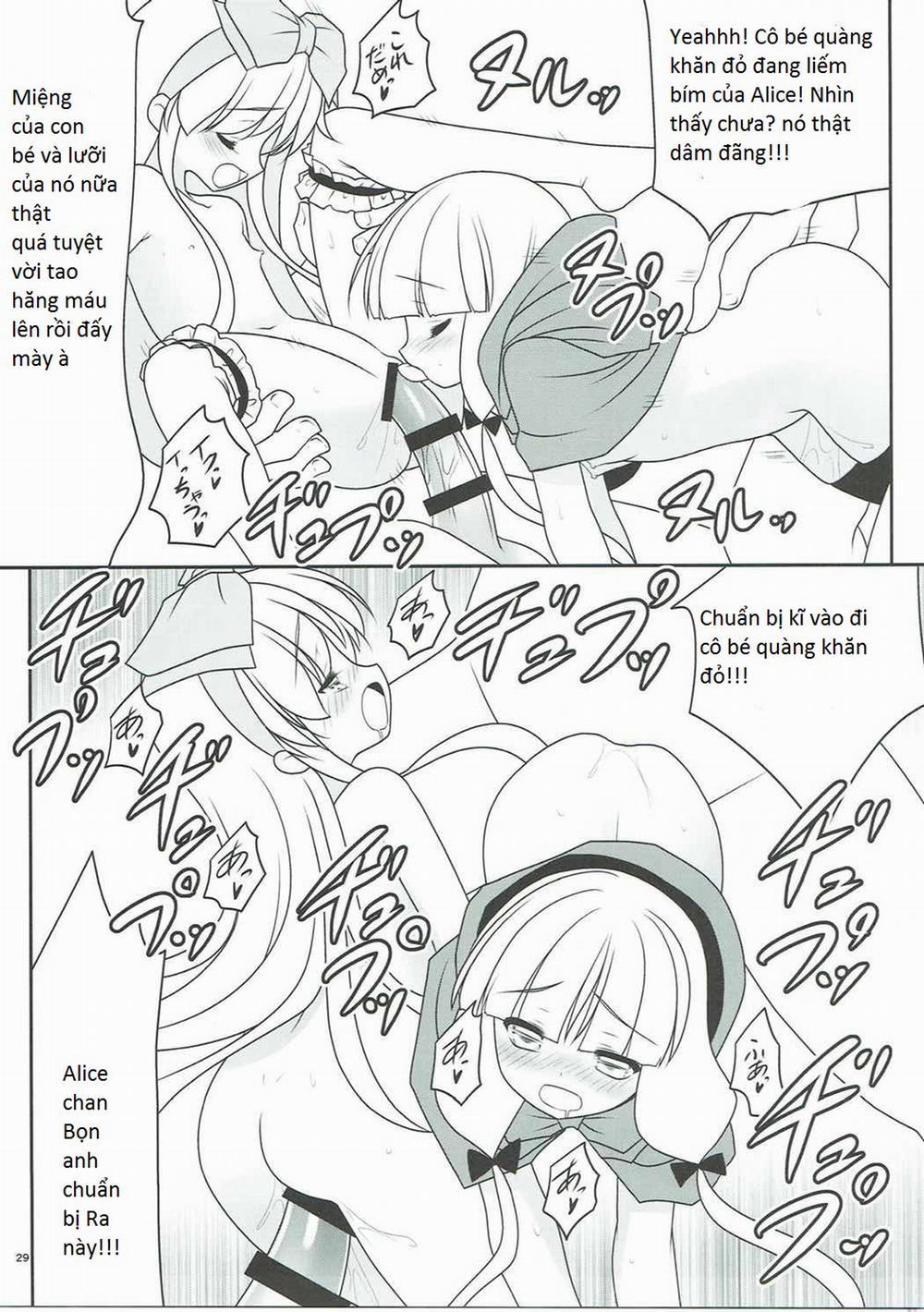 Osoware Nureru Ehon no Shoujo (Cuộc đời sa ngã của Alice và cô bé Khăn Đỏ ) Oneshot trang 28