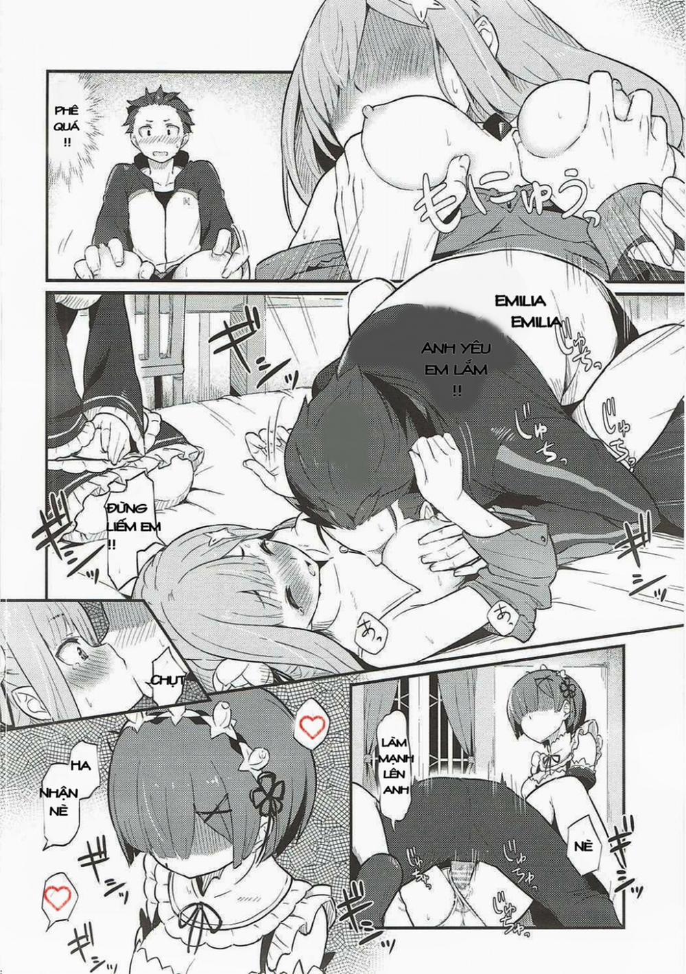 Rem no Emilia Kuttsuke Daisakusen (Re:Zero kara Hajimeru Isekai Seikatsu) Oneshot trang 15
