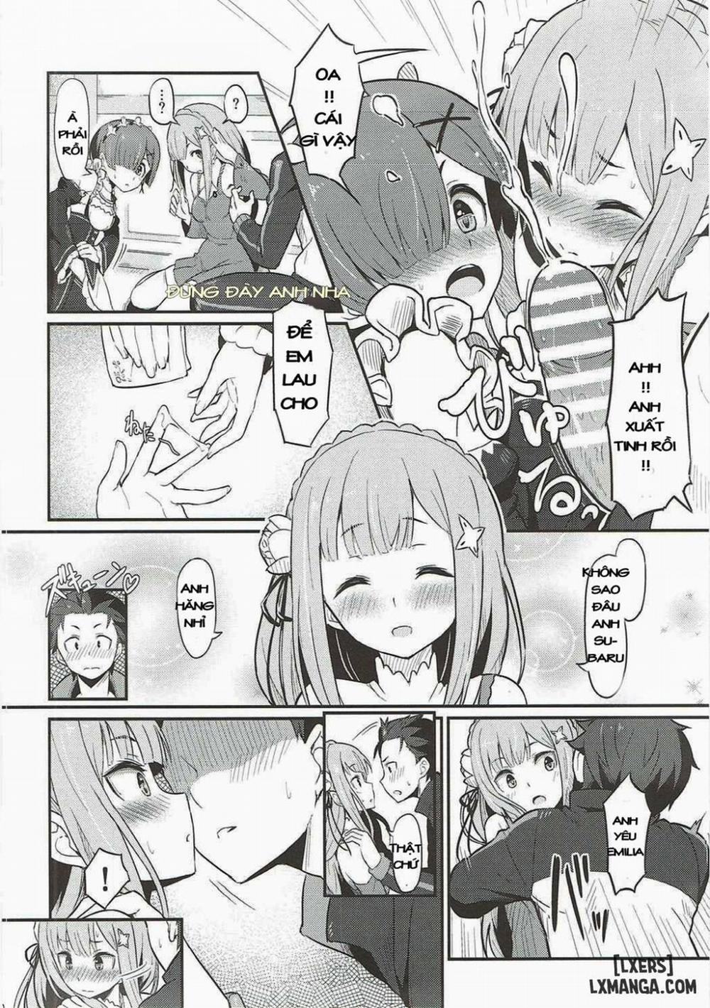 Rem no Emilia Kuttsuke Daisakusen Oneshot trang 10