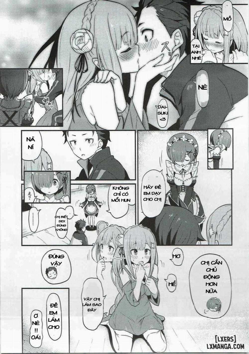 Rem no Emilia Kuttsuke Daisakusen Oneshot trang 11