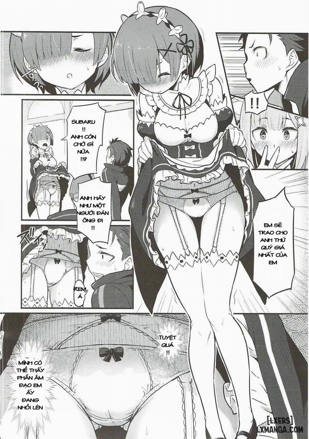 Rem no Emilia Kuttsuke Daisakusen Oneshot trang 4