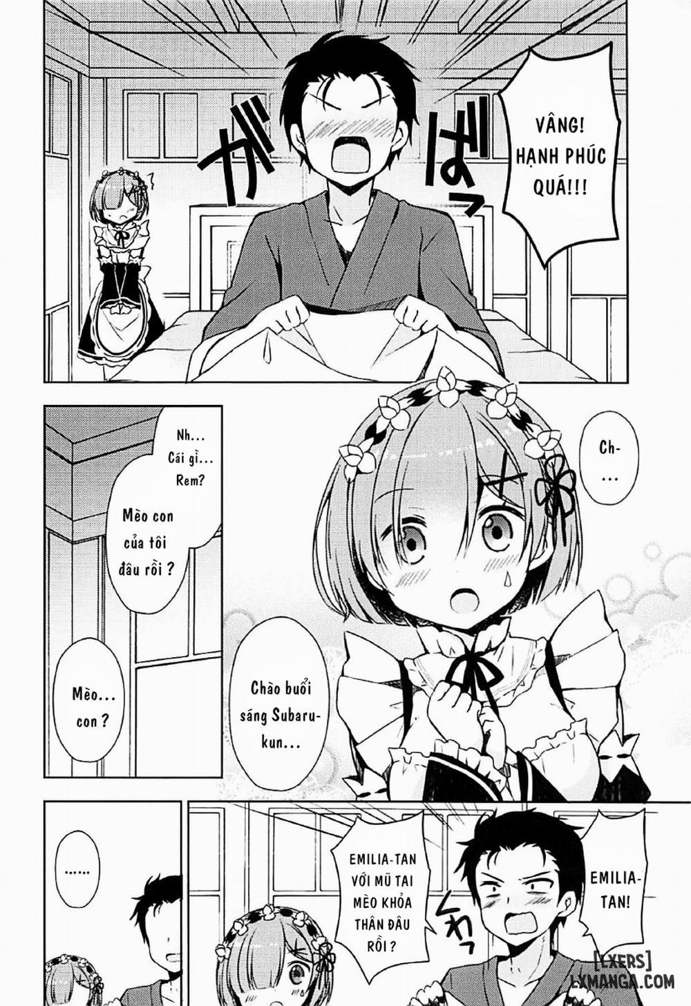 Rem-nyan to Nyannyan Suru Oneshot trang 4