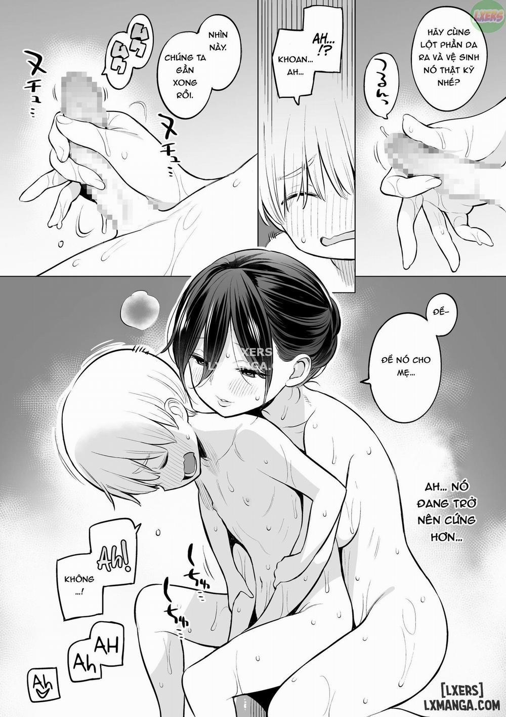 Ryouta-kun Ejaculated for the First Time using His Stepmom Oneshot trang 11