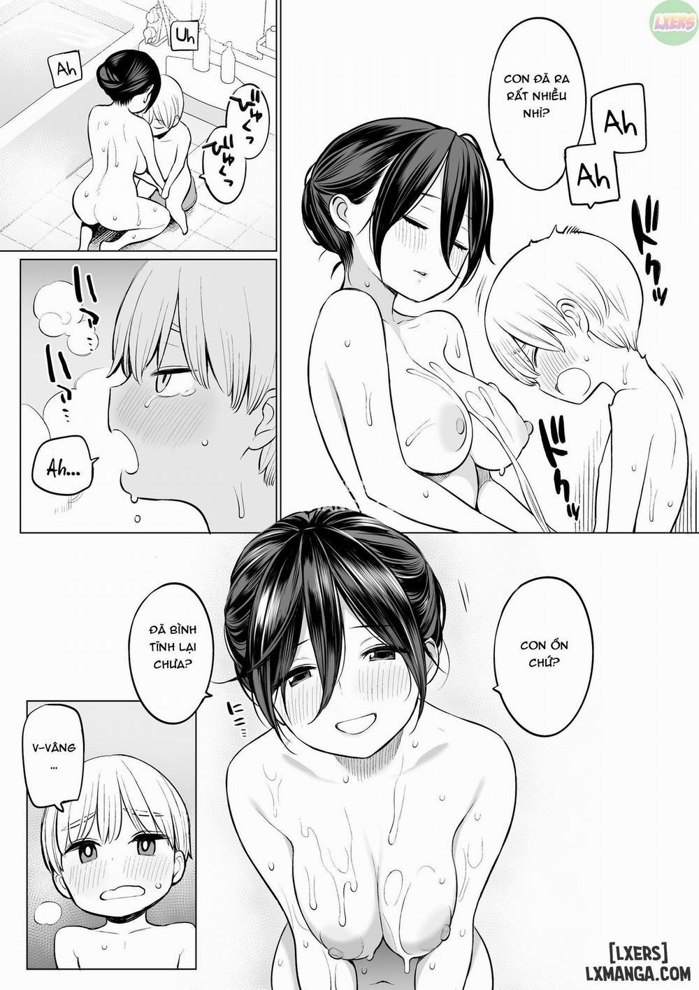 Ryouta-kun Ejaculated for the First Time using His Stepmom Oneshot trang 14