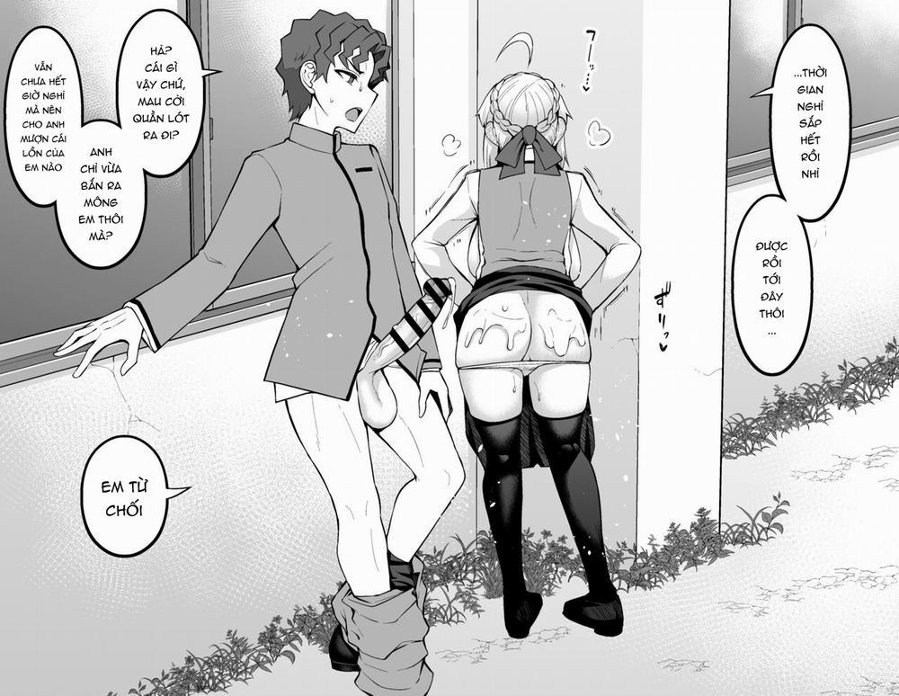 Saber, Shinji to Gakkouura de Oneshot. trang 4