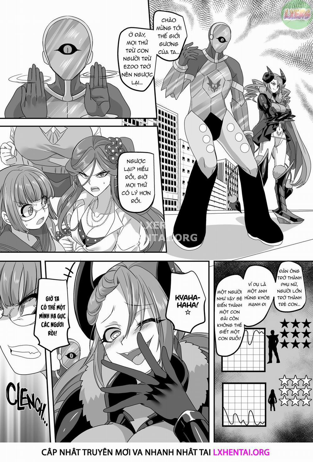 Saikyou no Seigi no Hero wa Kagami no Naka de wa Saijaku no Kaijin Oneshot trang 12