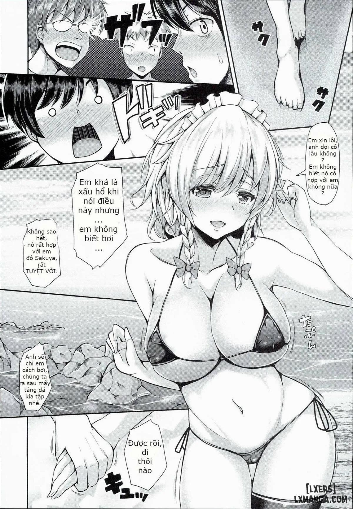 Sakuya Ga Mizugi Ni Kigaetara (Touhou Project) OneShot trang 4