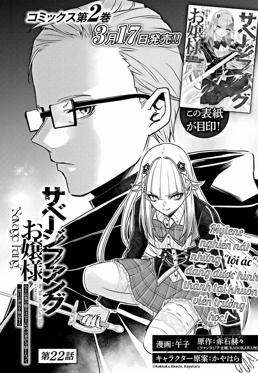 Savage Fang Ojou-Sama: Shijou Saikyou No Youhei Wa Shijou Saikyou No Bougyaku Reijou To Natte Ni Dome No Sekai O Musou Suru 22 trang 1