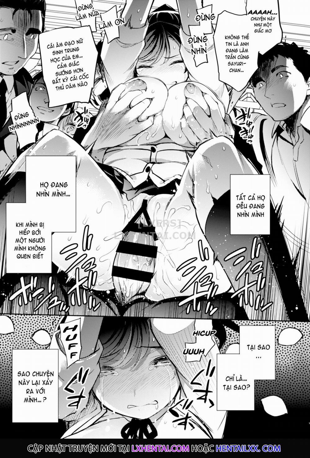 Sayuri - Kareshi to Hatsu H Mokuzen ni Chikan ni NTR-reta Shoujo 1 trang 19