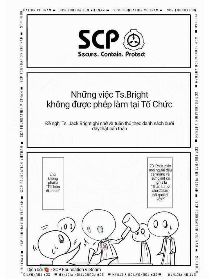 Scp Đơn Giản Hóa 0 Những việc Ts.Bright không được phép làm tại Tổ Chức trang 0