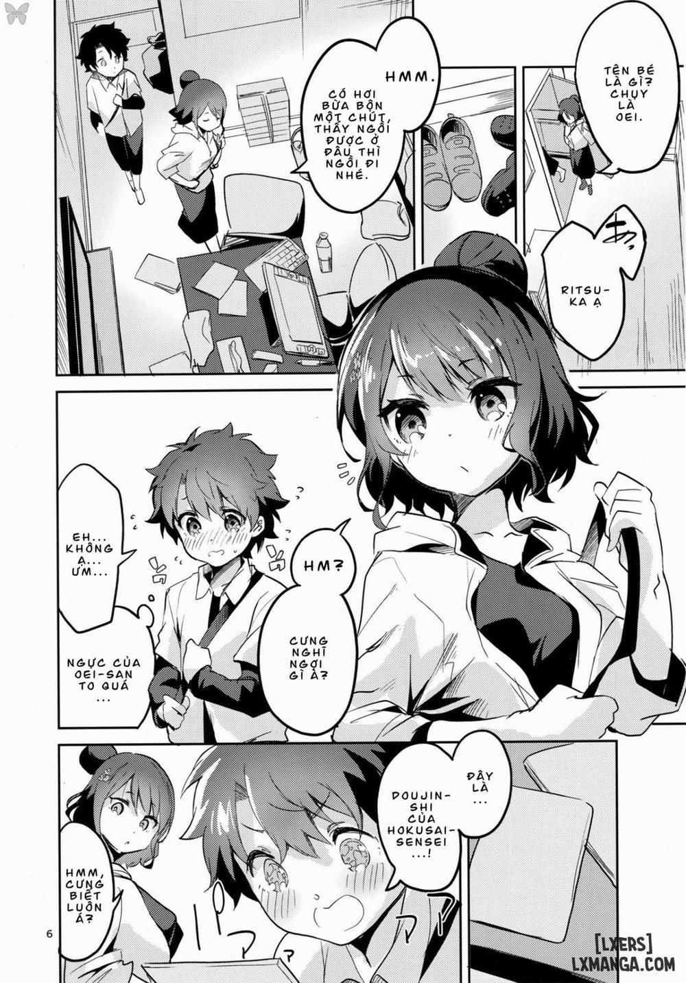 Sensei wa Shuzai no Tame Kyuusai desu Oneshot trang 4