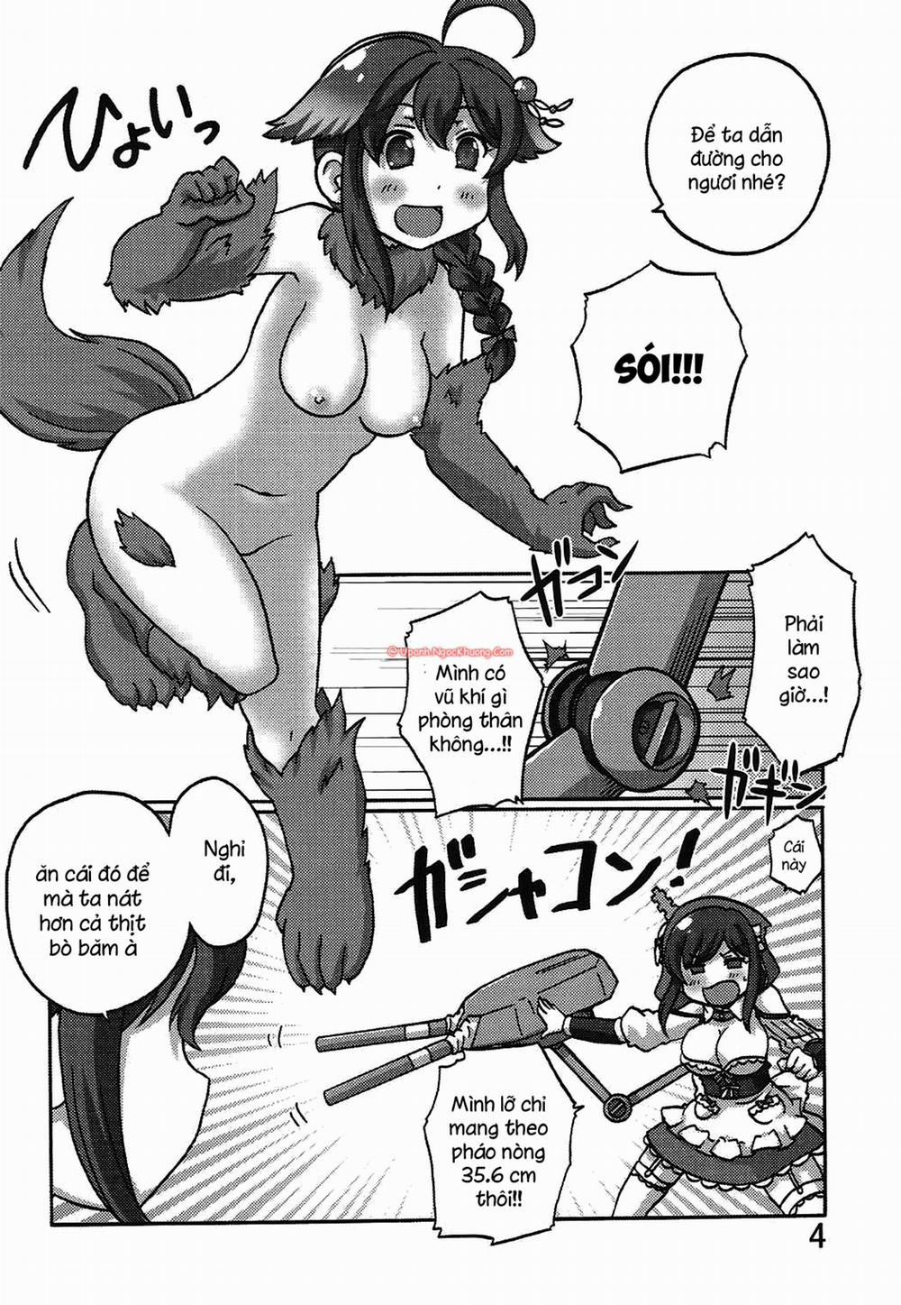 Shigure wa Ookami Zen Yamazukin-chan Ki oTsukete! (Kantai Collection -KanColle-) Oneshot trang 2