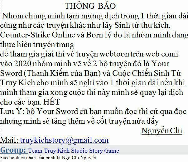 Sinh Tử Thư Kích 18 trang 0