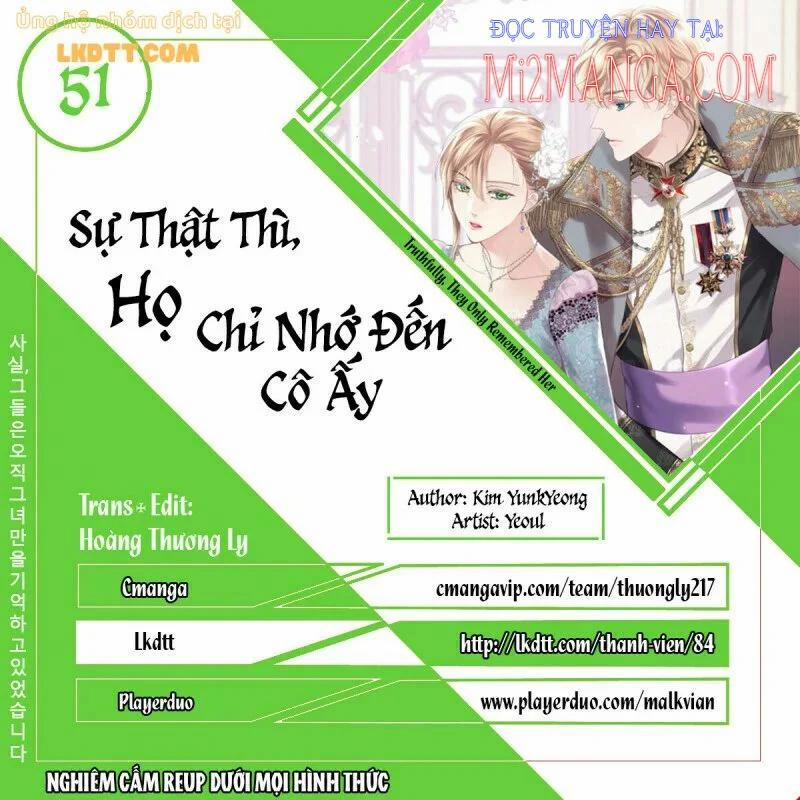 Sự Thật Thì, Họ Chỉ Nhớ Đến Cô Ấy 51 trang 0