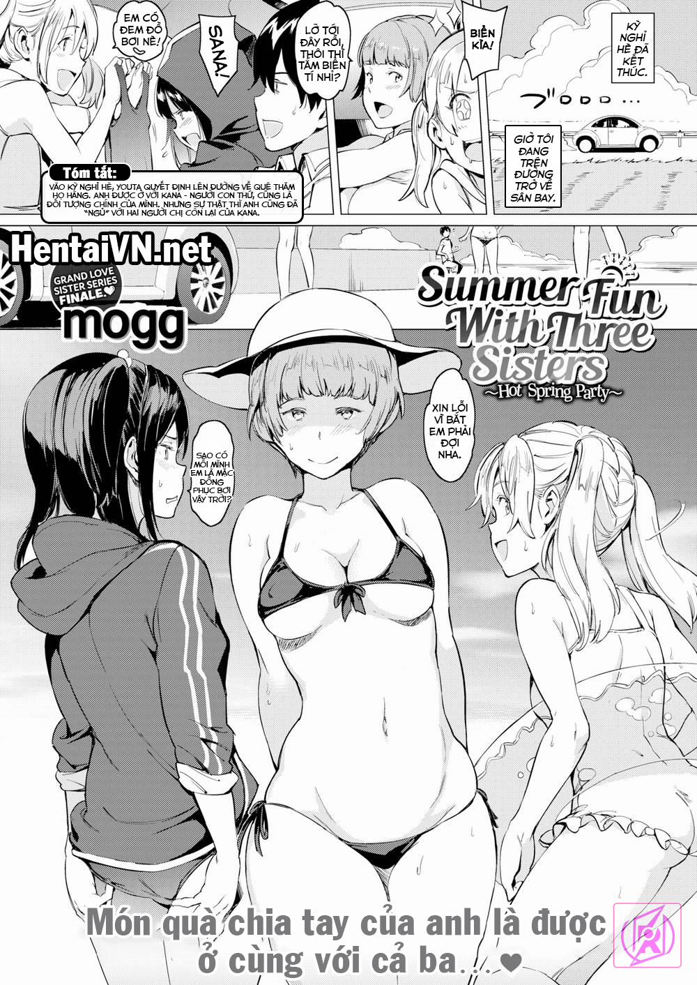 Summer Fun with Three Sisters ~Hot Spring Party~ Oneshot trang 1