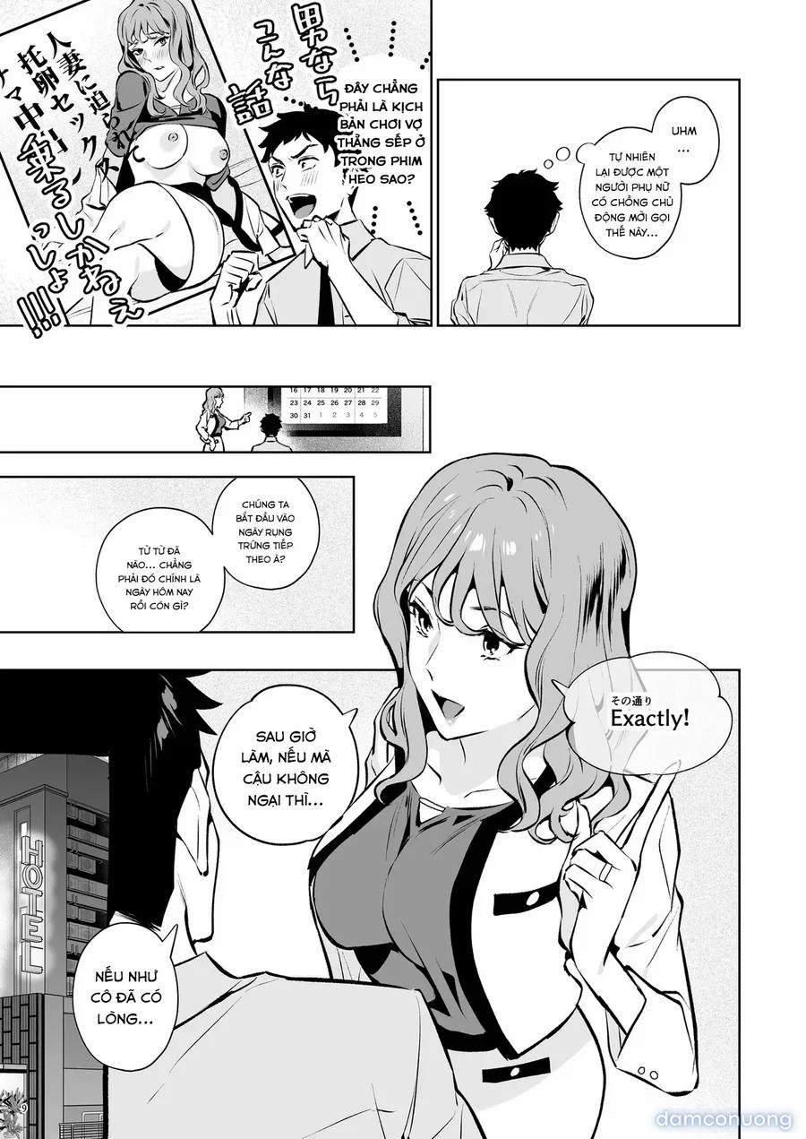 Takuran Keiyaku Itsumo Majimena Bijin Joushi (Hitodzuma) Ga, Naze Ka Takuran O Sematte Kitanode Enryonaku Haramase Tatta OneShot trang 9