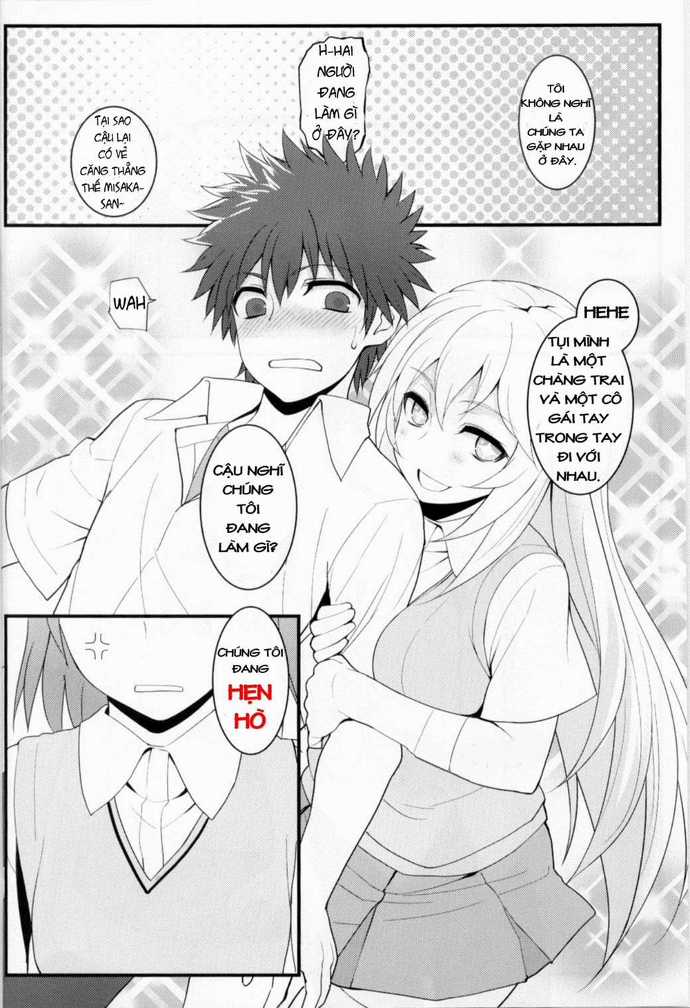 Tatoeba Shokuhou-san ga Kamijou-san to Chucchu Shitari Suru Sonna Sekai ga Moshi Aru tosureba (Toaru Majutsu no Index) Oneshot trang 3