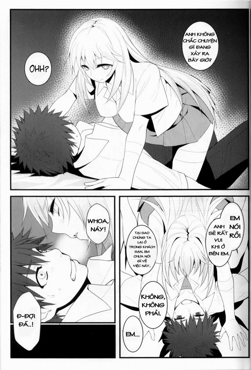 Tatoeba Shokuhou-san ga Kamijou-san to Chucchu Shitari Suru Sonna Sekai ga Moshi Aru tosureba (Toaru Majutsu no Index) Oneshot trang 8
