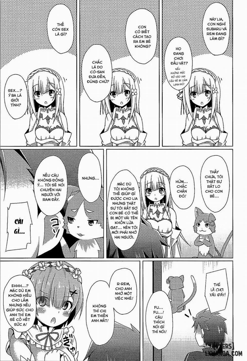 Teach me, Rem-sensei! An introduction to sex with Emilia-tan Oneshot trang 5