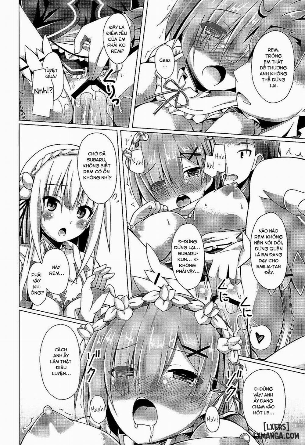 Teach me, Rem-sensei! An introduction to sex with Emilia-tan Oneshot trang 8