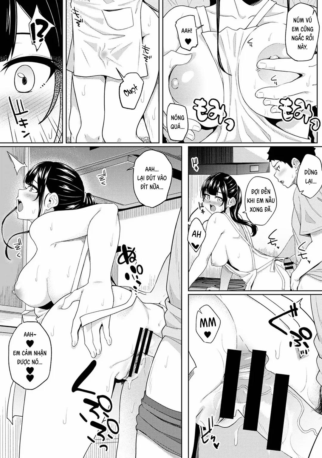 Thấy em gái mình đang mặc tạp dề khỏa thân 16 trang 15