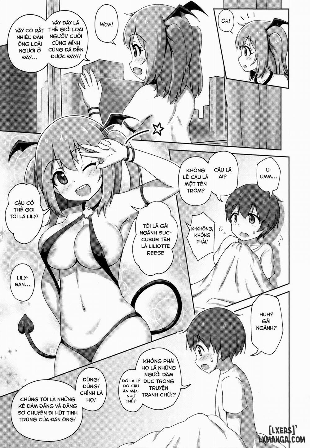 The Sheltered Succubus Meets A Little Boy Oneshot trang 5