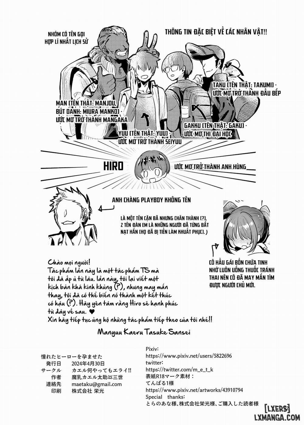 Tôi Đã Làm Người Hùng Mà Mình Ngưỡng Mộ Mang Thai Oneshot trang 32