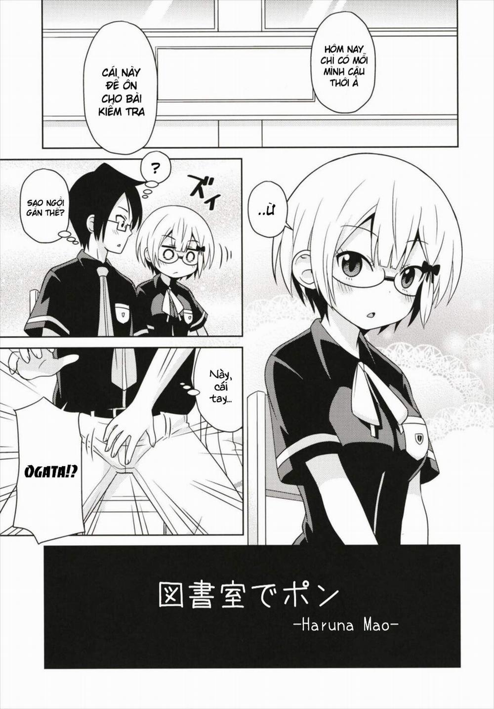 Toshoshitsu de Pon (Bokutachi wa Benkyou ga Dekinai) Oneshot trang 1