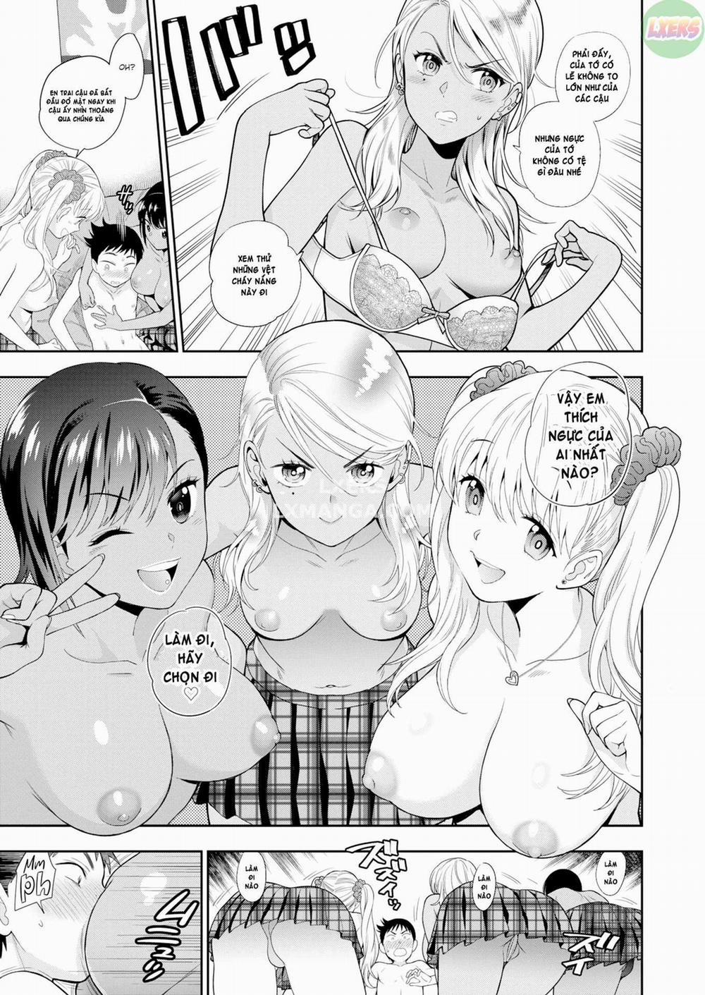Trai tơ và chị gái đĩ thõa 1 - Em trai tân và 3 chị gái dâm | Virgin Little Brother &amp; 3 Sluts trang 11