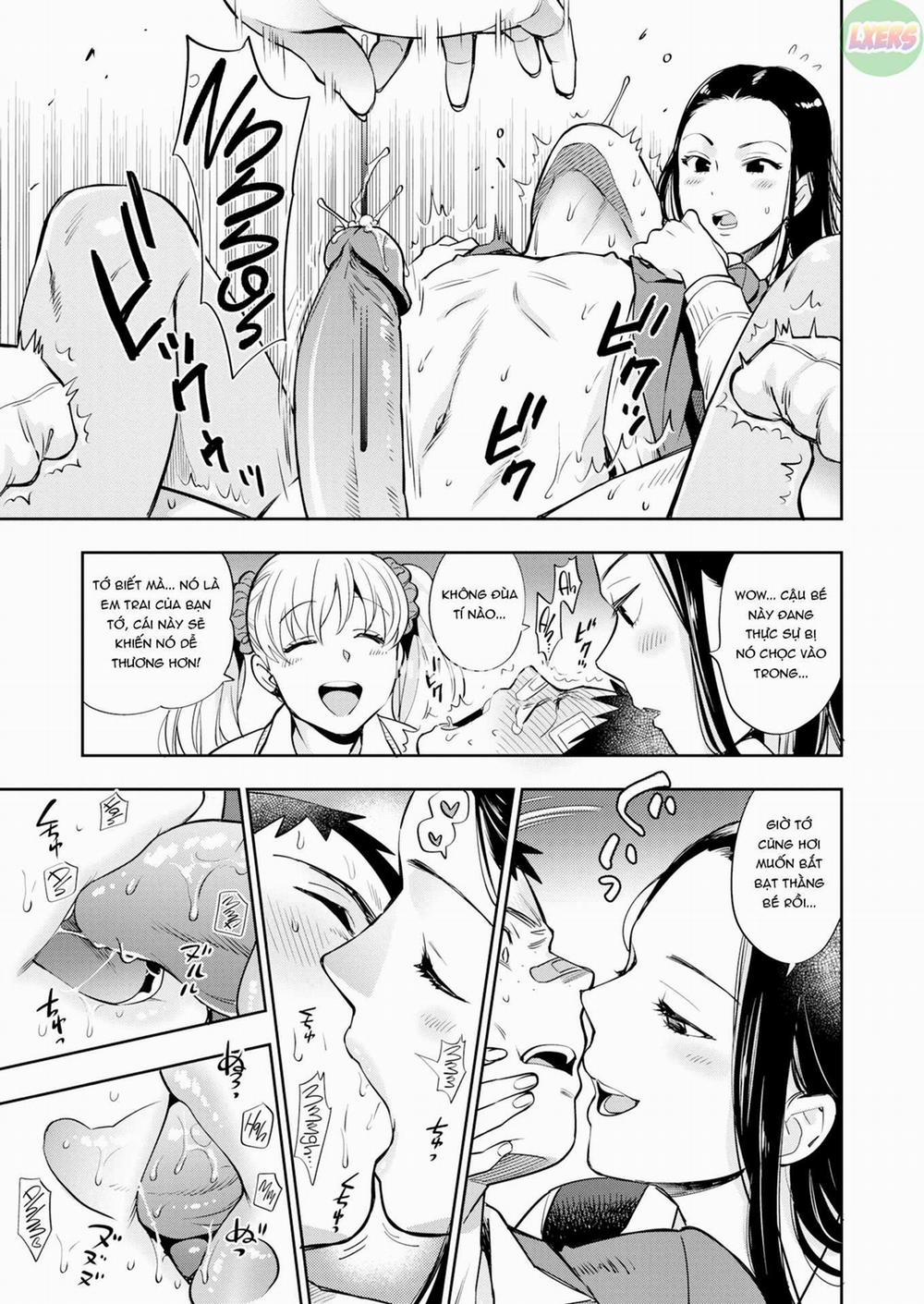 Trai tơ và chị gái đĩ thõa 3 - Em trai tân và 3 chị gái dâm - Chuyện của Maho | Virgin Little Brother &amp; 3 Sluts - Maho-chan's Tale trang 13