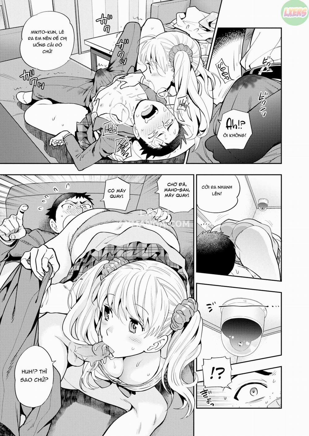 Trai tơ và chị gái đĩ thõa 3 - Em trai tân và 3 chị gái dâm - Chuyện của Maho | Virgin Little Brother &amp; 3 Sluts - Maho-chan's Tale trang 9