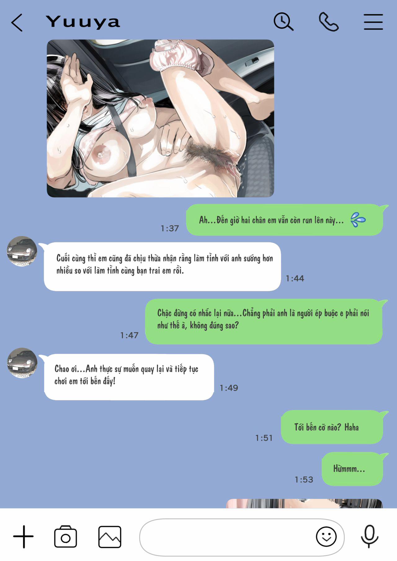 Truyện Phát hiện sừng khi xem trộm điện thoại bạn gái 2 trang 10