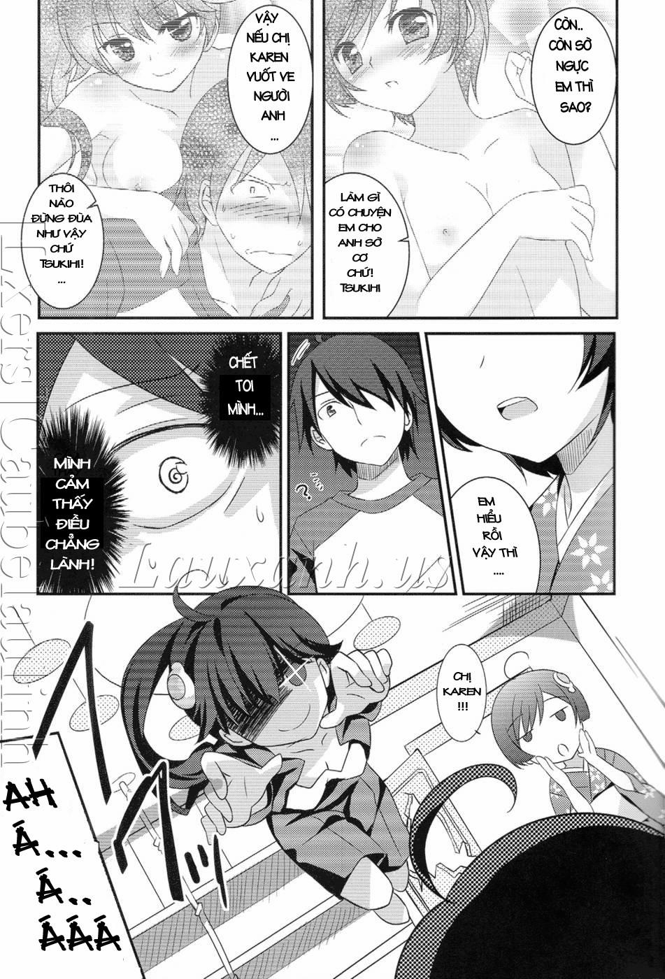 Tsukihi Karen and I Fight Too Much (Bakemonogatari) Oneshot trang 5