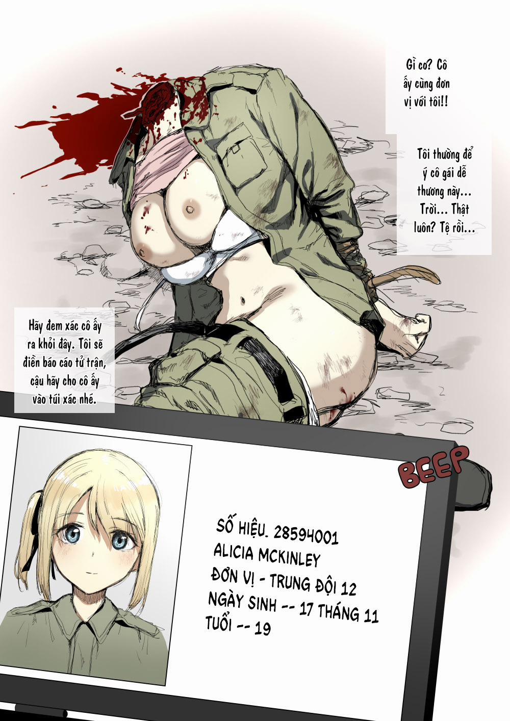 Tuyển Tập Truyện Ngắn Về Chiến Tranh Của Kubikiri Cái Chết Của Alicia 0 Corpse Verification 0 Alicia Death trang 5