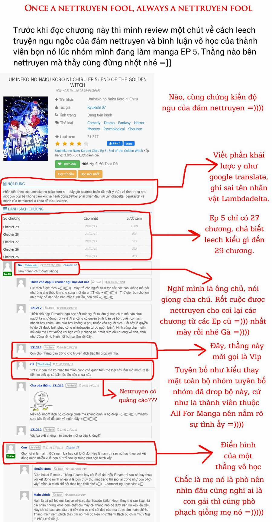 Umineko No Naku Koro Ni Chiru Episode 6: Dawn Of The Golden Witch 1 trang 1