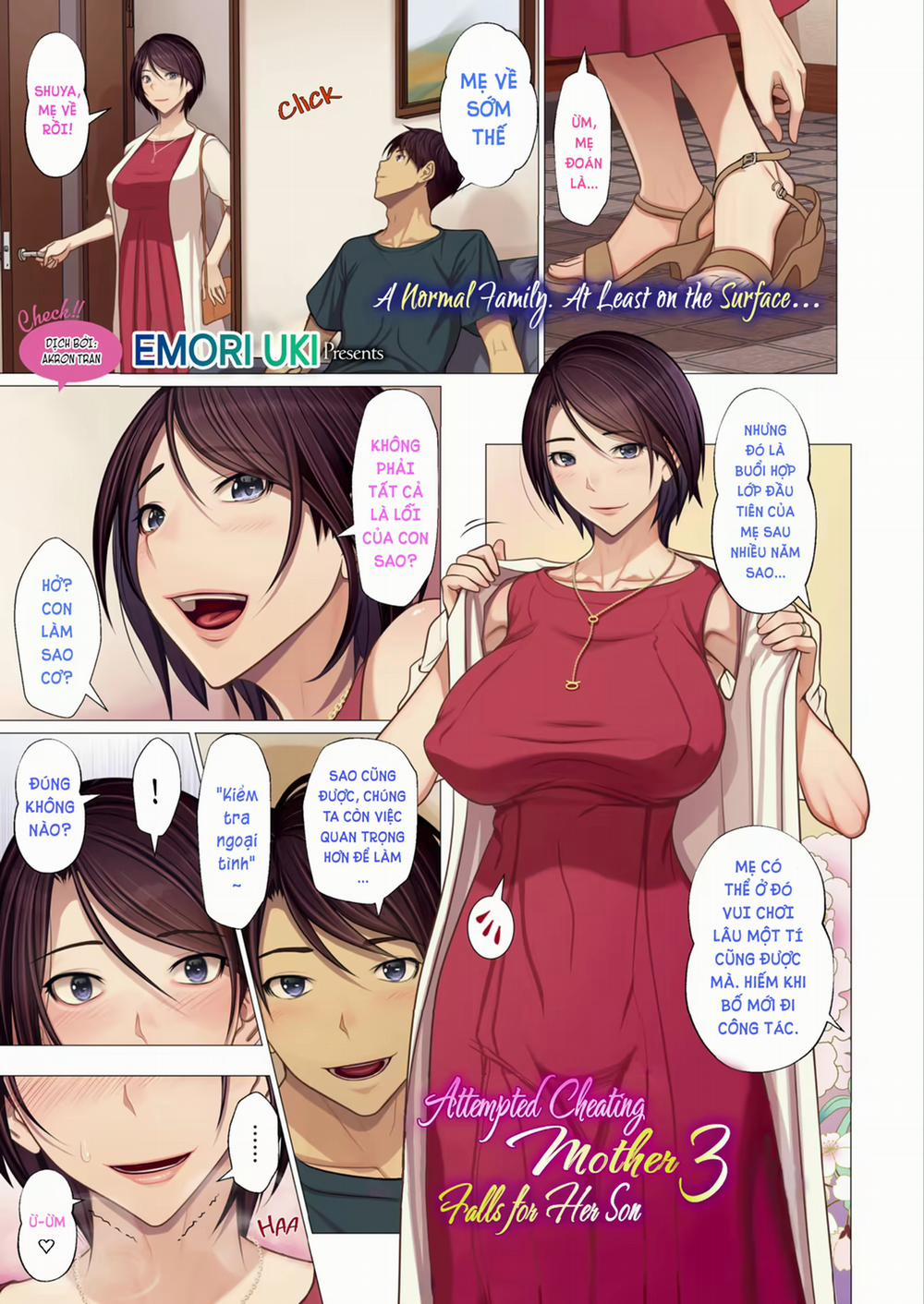 Uwaki Misui Haha Wa Musuko Ni Ochiru 3 trang 1