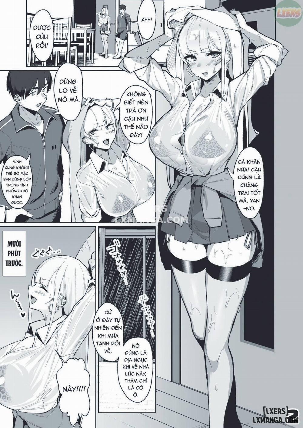 Waiting Out the Rain Balls Deep in a Sexy High School Gyaru Oneshot trang 1