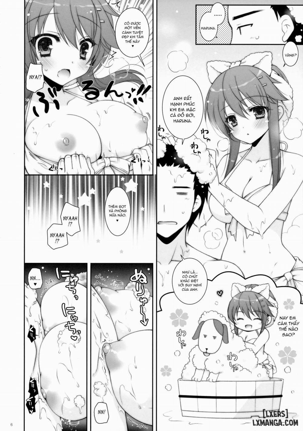 Ware, Haruna to Ofuro ni Totsunyuu su Oneshot trang 5