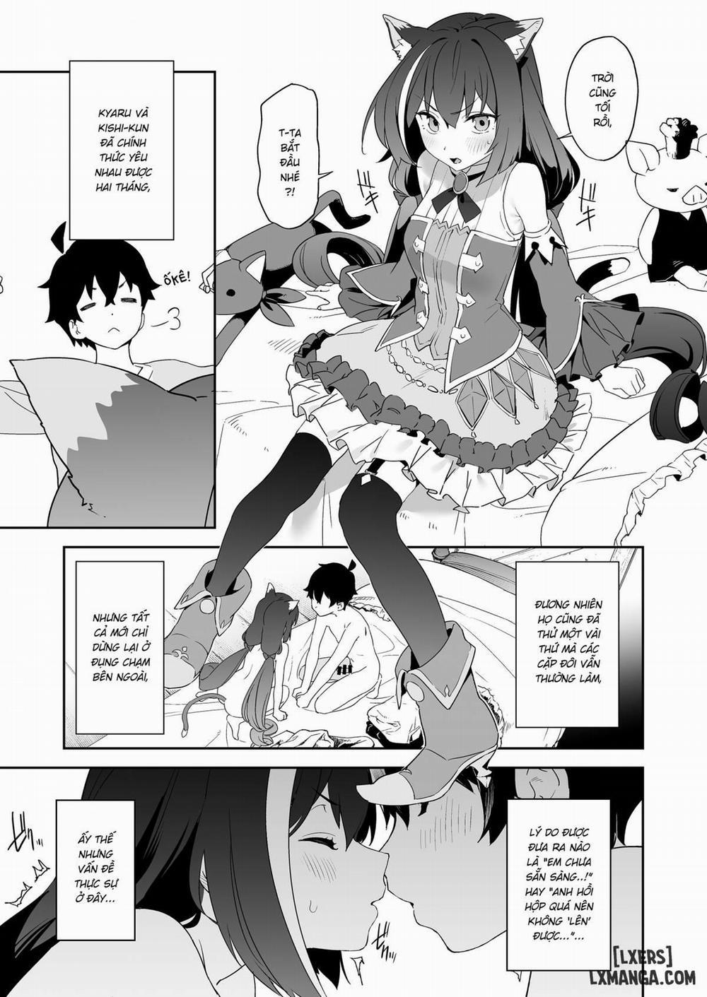 Weak Pussy Kyaru-chan and Weak Dick Kishi-kun Oneshot trang 1