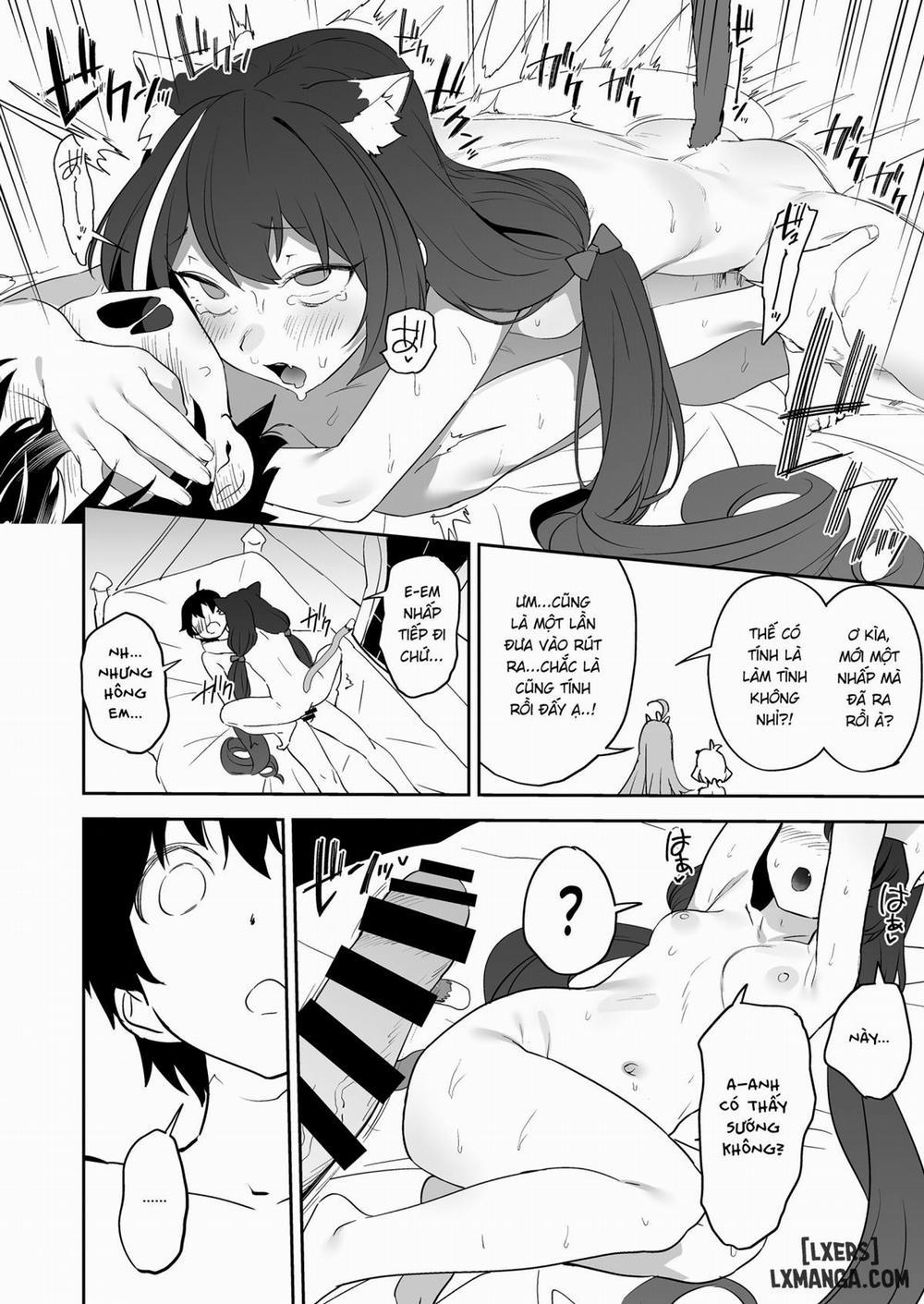Weak Pussy Kyaru-chan and Weak Dick Kishi-kun Oneshot trang 14