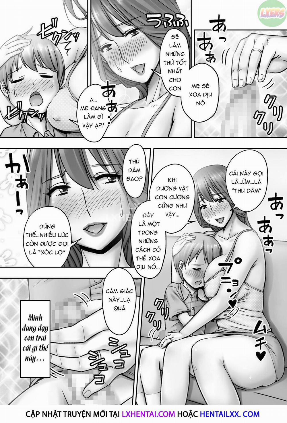 Well-mannered mother's indecent sex education Oneshot trang 16