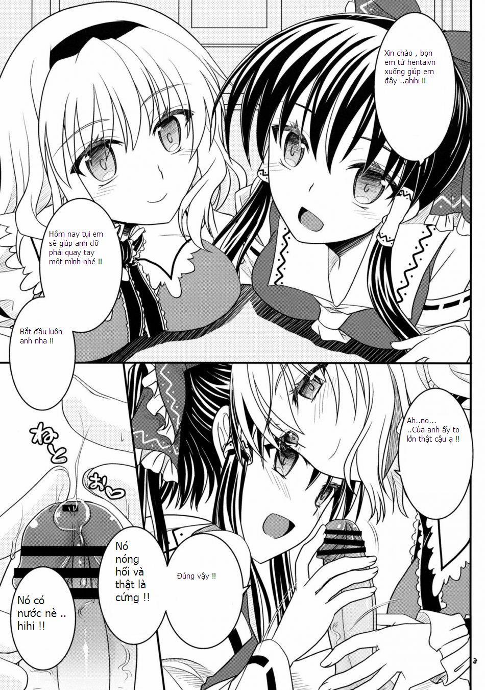 With Reimu And Alice... (Touhou Project) Oneshot trang 1