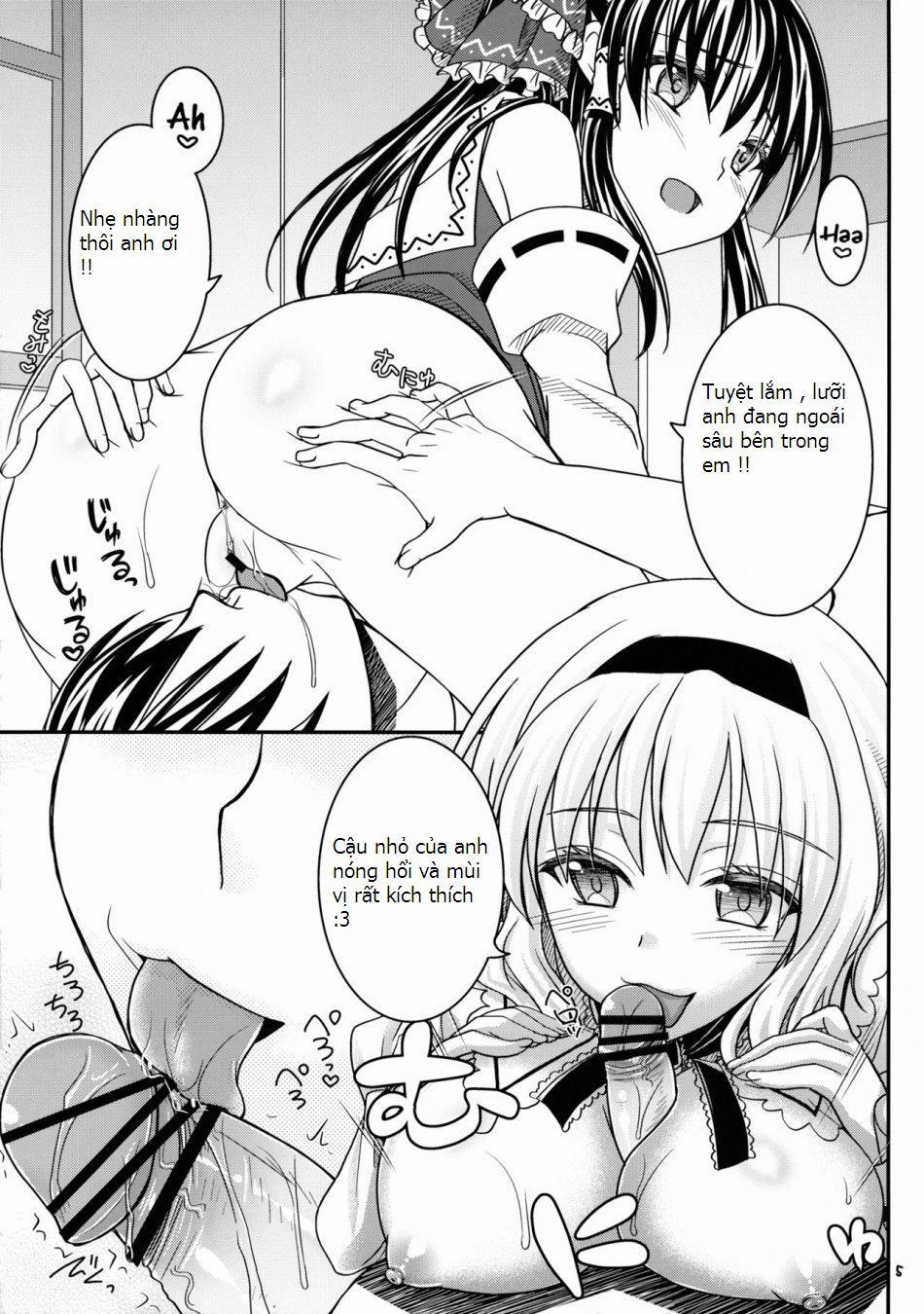 With Reimu And Alice... (Touhou Project) Oneshot trang 3