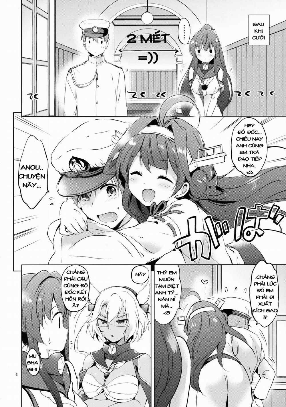 Yamato chủ động đêm tân hôn (Kancolle) One shot trang 5