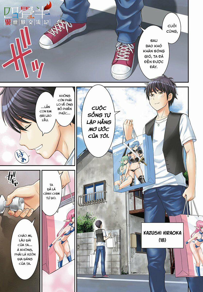 Yojouhan Isekai Kouryuuki 0.0 Đàm phán hòa bình với tộc elf trên căn phòng 4 chiếu rưỡi trang 1